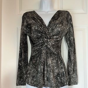 MaxMara Animal Print Jersey Top